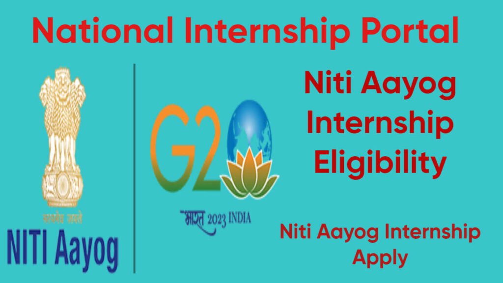 National Internship Portal Niti Aayog Internship