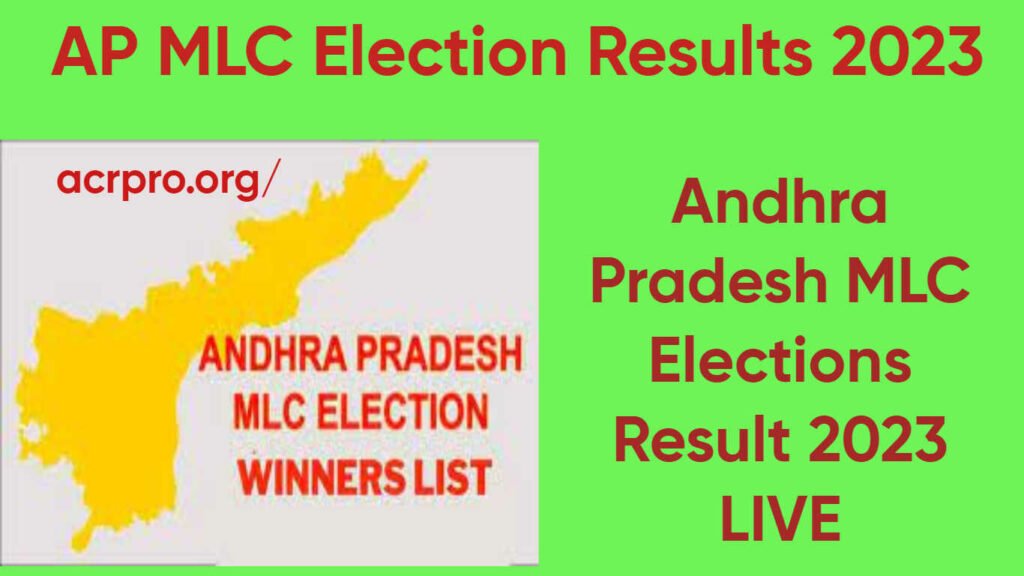 AP MLC Election Results 2023 Andhra Pradesh Election Commission