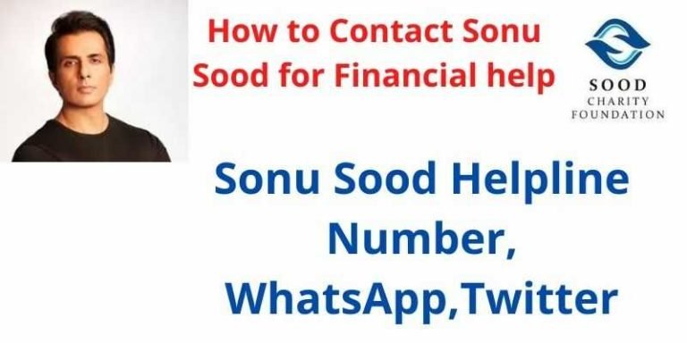 How to Contact Sonu Sood for Financial Help