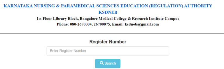 Karnataka Nursing Result 2022