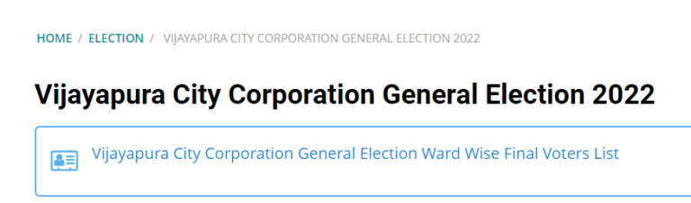 Bijapur Municipal Corporation Election Result 2022