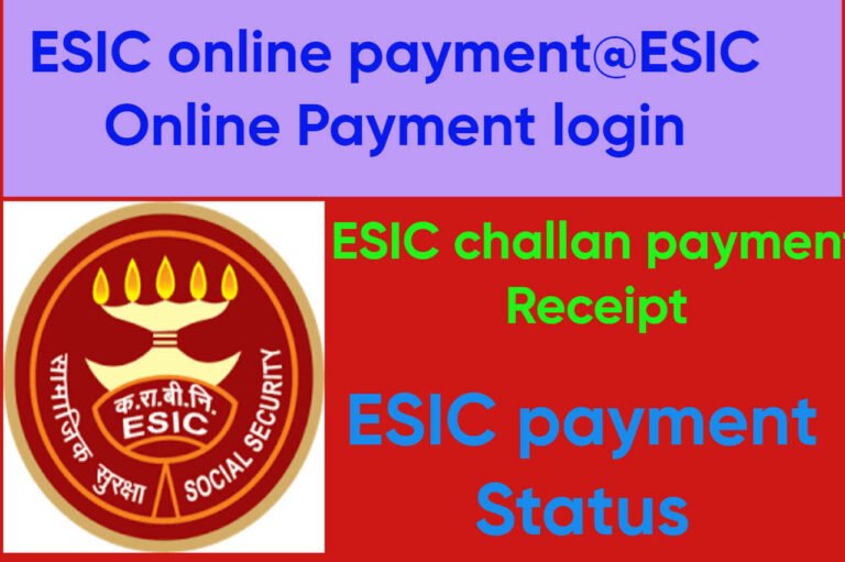 ESIC online payment