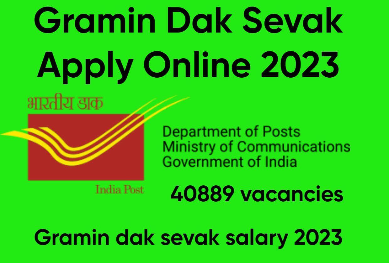 Gramin Dak Sevak Apply Online 2023