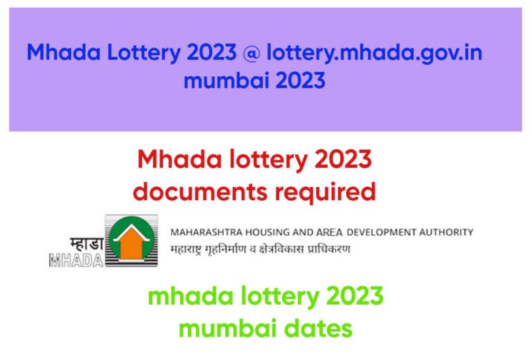 mhada lottery 2023