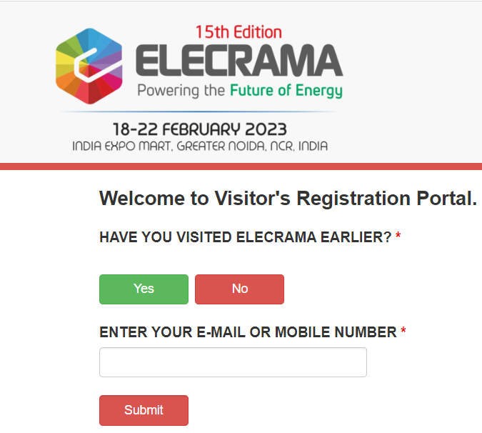 Elecrama 2023 Registration