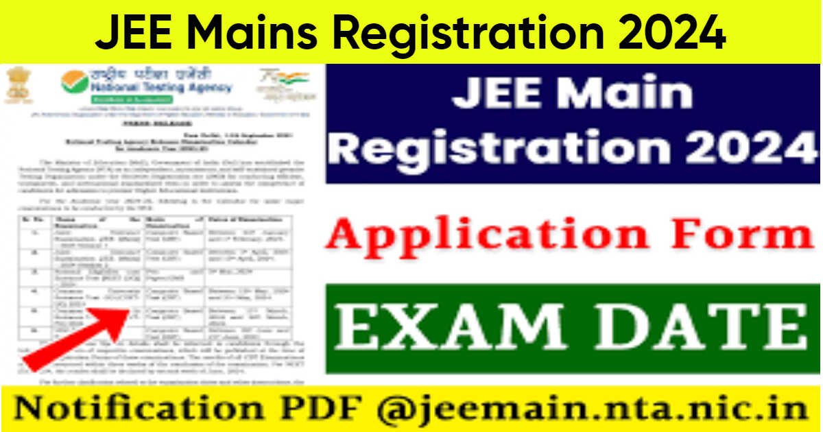 JEE Mains Registration 2024