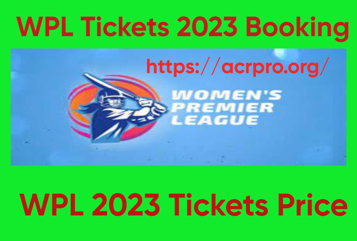 WPL Tickets 2023 Booking