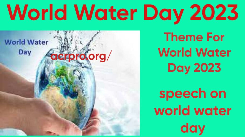 World Water Day 2023