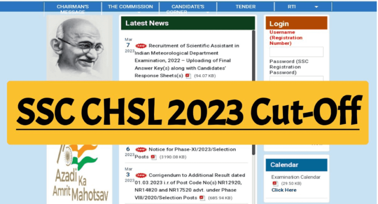 SSC CHSL Cut Off 2023
