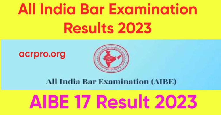All India Bar Examination Results 2023
