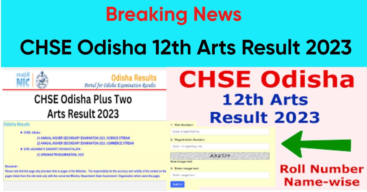 CHSE Odisha 12th Arts Result 2023
