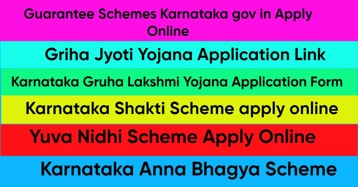 Guarantee Schemes Karnataka