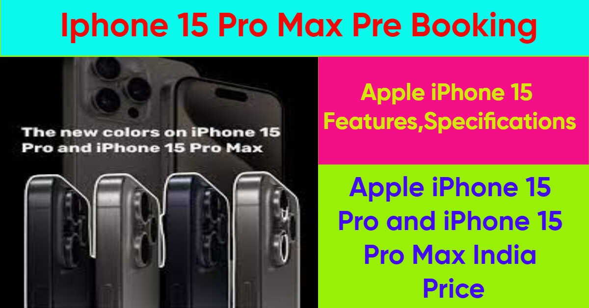 iphone 15 Pro Max Pre Booking