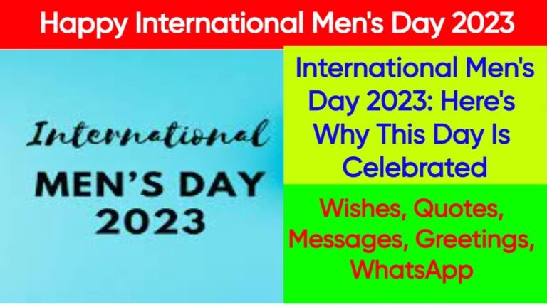 Happy International Men's Day 2023