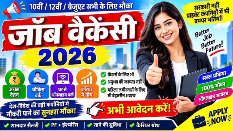 Job Vacancy 2026 Recruitment